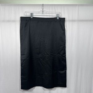 NEW Ports 1961 [ 12 ] Satin Like Pencil‎ Skirt in Black
